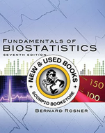 Fundamentals of biostatistics 7th Edition by Bernard Rosner 9780538733496 (USED:ACCEPTABLE; highlights) *A2 [ZZ]