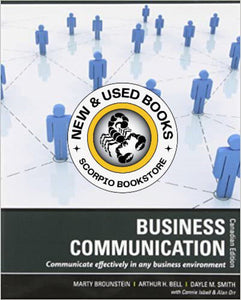 Business Communication Canadian Edition by Marty Brounstein 9780470678169 (USED:ACCEPTABLE; markings) *AVAILABLE FOR NEXT DAY PICK UP* *Z28 [ZZ]
