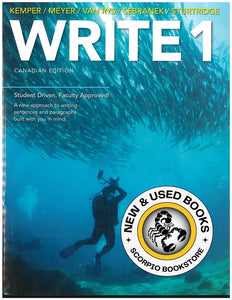 Write 1 Canadian Edition by Kemper 9780176515454 (USED:GOOD) *AVAILABLE FOR NEXT DAY PICK UP *Z4 [ZZ]
