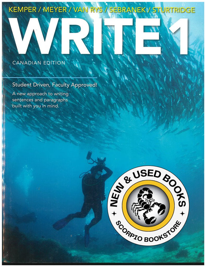Write 1 Canadian Edition by Kemper 9780176515454 (USED:GOOD) *AVAILABLE FOR NEXT DAY PICK UP *Z4 [ZZ]