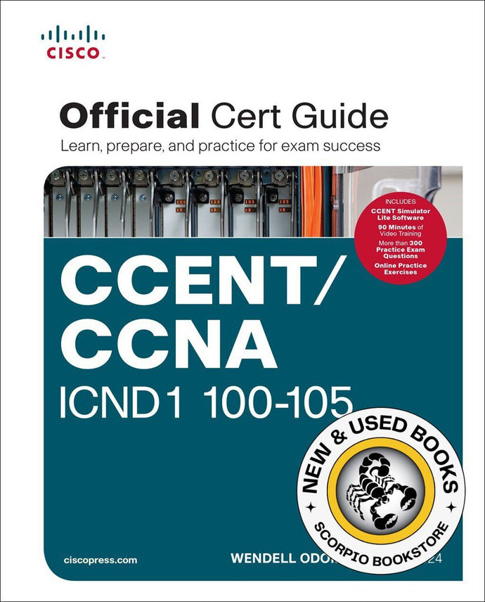 CCENT/CCNA ICND1 100-105 Official Cert Guide NO CD Odom 9781587205804 (USED:LIKENEW) *AVAILABLE FOR NEXT DAY PICK UP* *Z68 [ZZ]