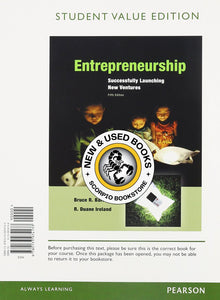 Entrepreneurship 5th edition by Barringer LOOSELEAF 9780133974133 (USED:GOOD) *AVAILABLE FOR NEXT DAY PICK UP *Z129 [ZZ]
