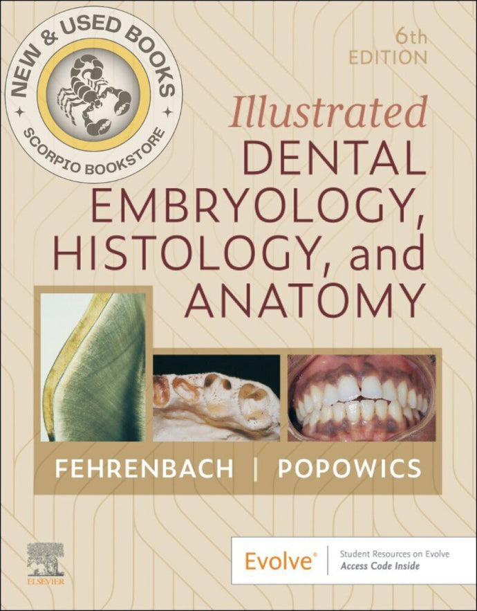 *PRE-ORDER, APPROX 2-3 BUSINESS DAYS* Illustrated Dental Embryology, Histology, and Anatomy 6th edition by Margaret J. Fehrenbach 9780443104244