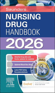 *PRE-ORDER, APPROX 7-10 BUSINESS DAYS* Saunders Nursing Drug Handbook 2026 by Robert Kizior 9780443348723