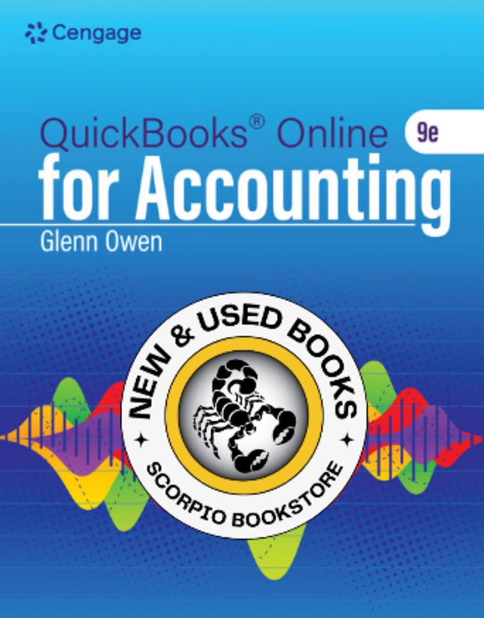 *PRE-ORDER, APPROX 4-6 BUSINESS DAYS* Using QuickBooks® Online for Accounting 2026 9th Edition by Glenn Owen 9798214044781