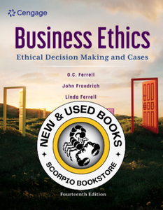 *PRE-ORDER, APPROX 4-6 BUSINESS DAYS* Business Ethics 14th Edition by O. C. Ferrell 9798214043098