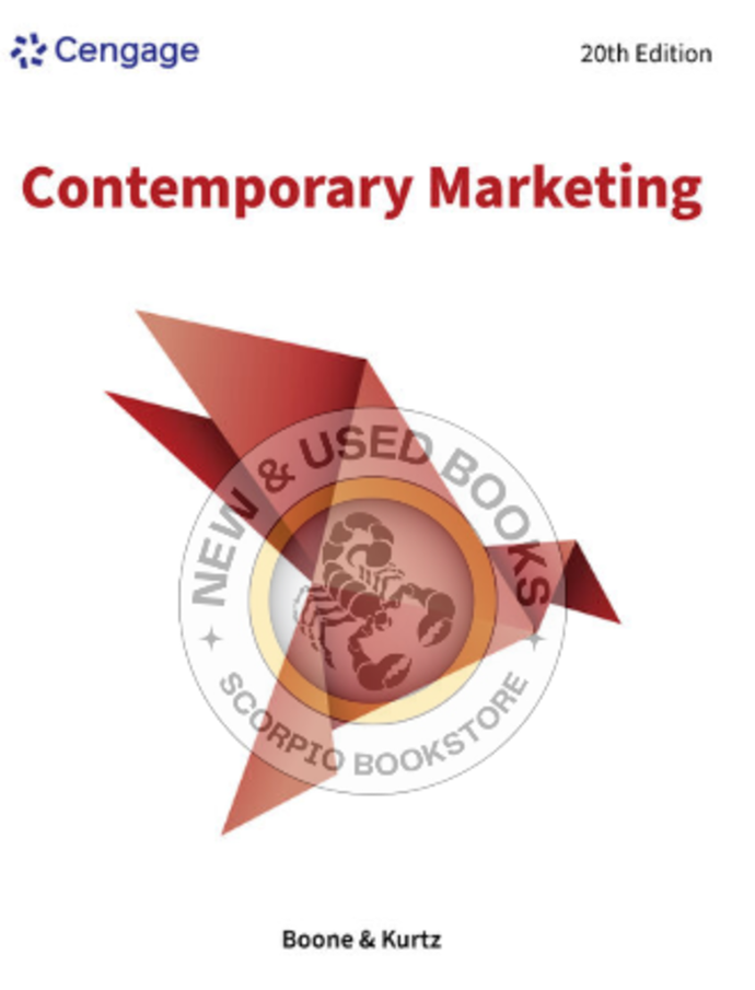 *PRE-ORDER, APPROX 4-6 BUSINESS DAYS* Contemporary Marketing 20th Edition by Louis E. Boone 9798214041100