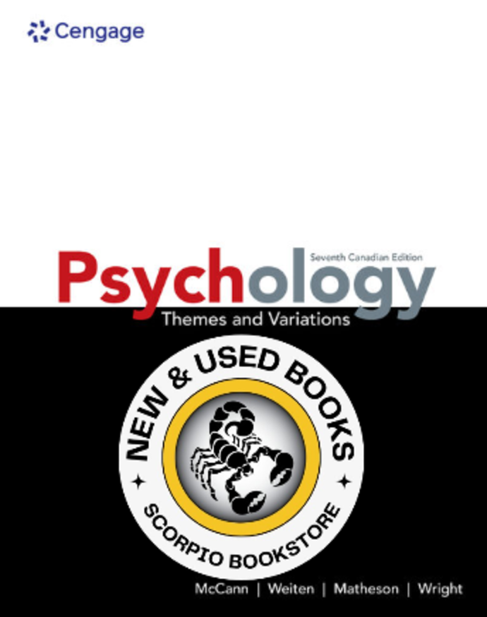 *PRE-ORDER, APPROX 4-6 BUSINESS DAYS* Psychology Themes & Variations + MindTap Printed Access Card (Multi-Term) by McCann PKG 9781779540188