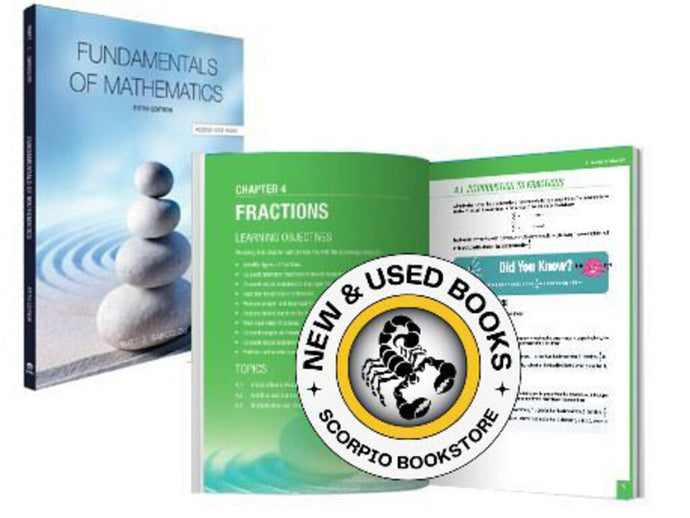 Fundamentals of Mathematics 5th edition with Access Code by Pratt 9781927737484 *SPECIAL PRICING, FINAL SALE* *8c [ZZ]