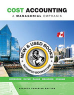 Cost Accounting 7th Canadian Edition by Charles T. Horngren 9780133138443 (USED:GOOD) *AVAILABLE FOR NEXT DAY PICK UP* *Z139 [ZZ]