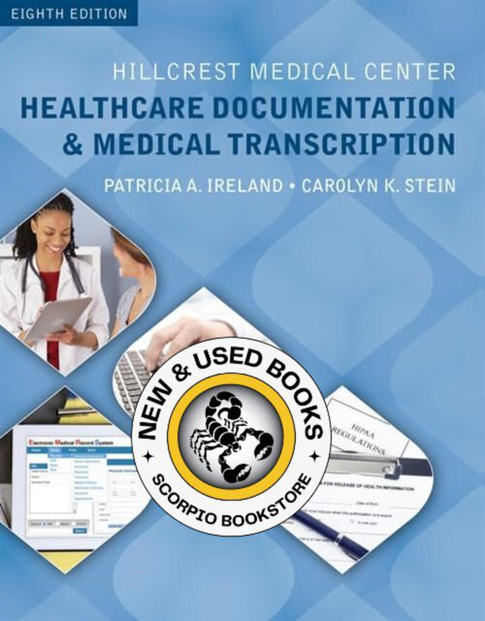 Hillcrest Medical Center 8th Edition by Patricia Ireland BOOK ONLY 9781305583795 *43a *SAN