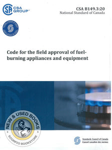 CSA B149.3:20 Code for the field approval of fuel-burning appliances and equipment *SAN *FINAL SALE* *39b