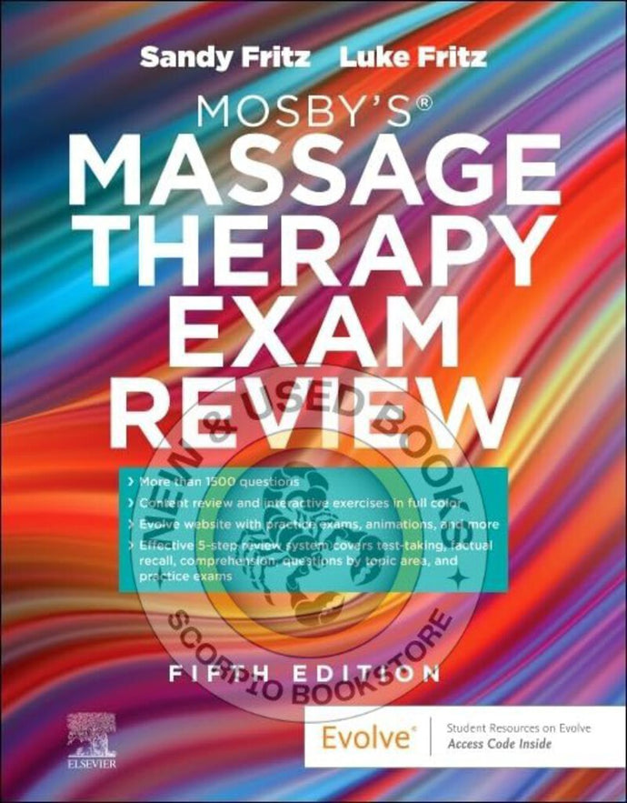 Mosby's Massage Therapy Exam Review by Sandy Fritz 9780323881500 (USED:VERYGOOD; code inside is new) *AVAILABLE FOR NEXT DAY PICK UP* *Z317 [ZZ]