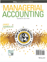 Load image into Gallery viewer, Managerial Accounting 7th Edition by James Jiambalvo + Wiley Custom Learning Solutions LOOSELEAF 9781119577720 (USED:VERYGOOD; unbinded) *105b [ZZ]
