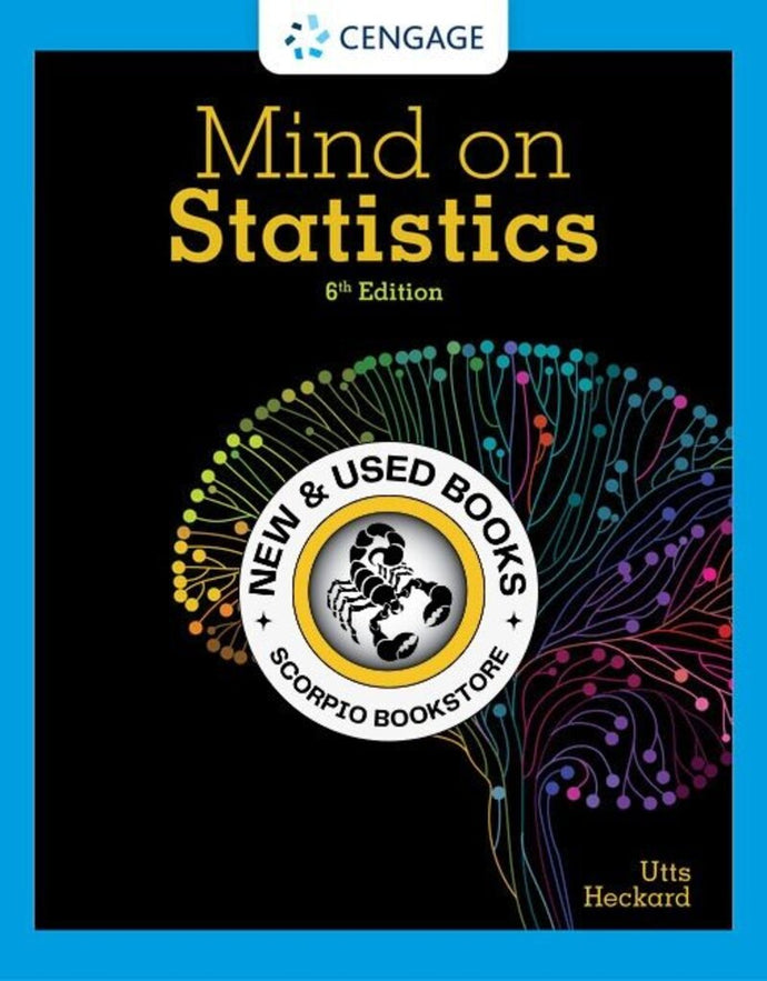 *PRE-ORDER, APPROX 4-6 BUSINESS DAYS* Mind on Statistics 6th edition by Jessica M. Utts 9781337793605