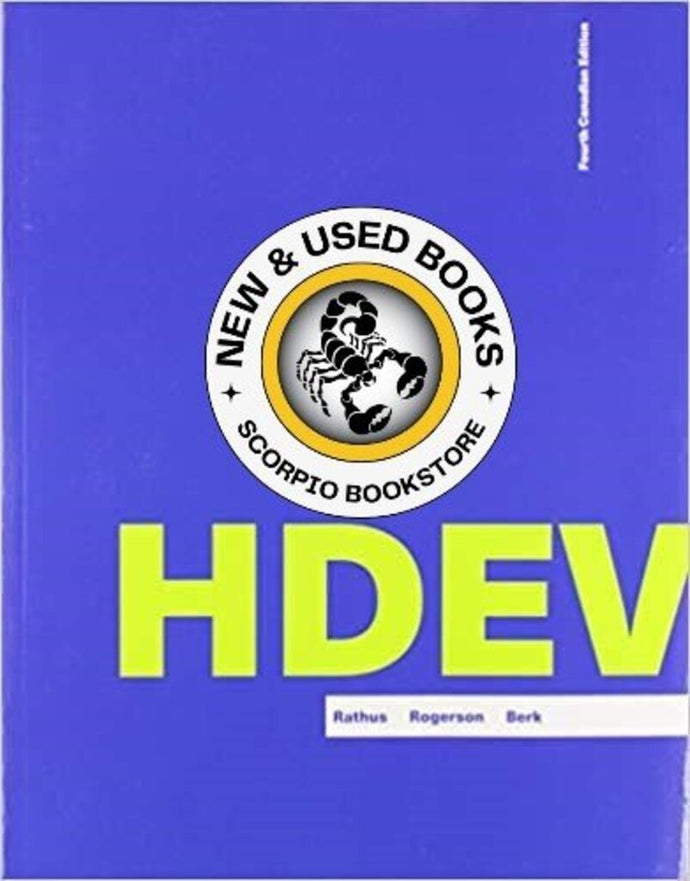 *PRE-ORDER, APPROX 4-6 BUSINESS DAYS* HDEV 4th Canadian edition +MindTap12m by Rathus PKG 9780176923082