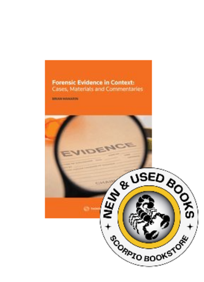 Forensic Evidence in Context by Brian Manarin 9780779880683 (USED:LIKENEW) *81e [ZZ]