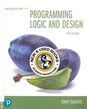 Load image into Gallery viewer, Starting Out with Programming Logic and Design 5th Edition by Tony Gaddis 9780134801155 (USED:GOOD; minor liquid damage) *AVAILABLE FOR NEXT DAY PICK UP* *wh5 [ZZ]
