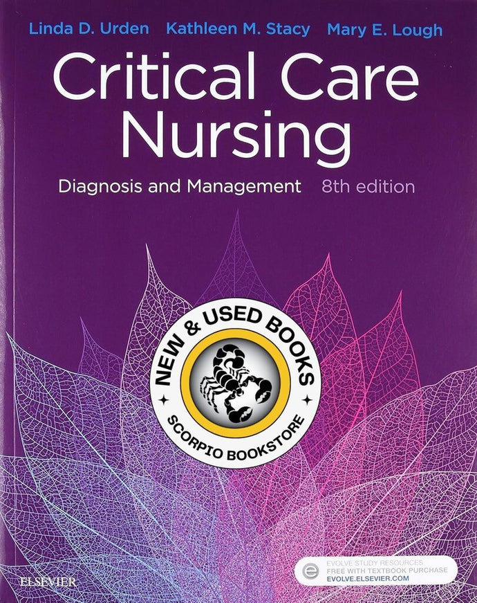 Critical Care Nursing 8th edition by Urden 9780323447522 (USED:LIKENEW) *AVAILABLE FOR NEXT DAY PICK UP* *wh5 [ZZ]