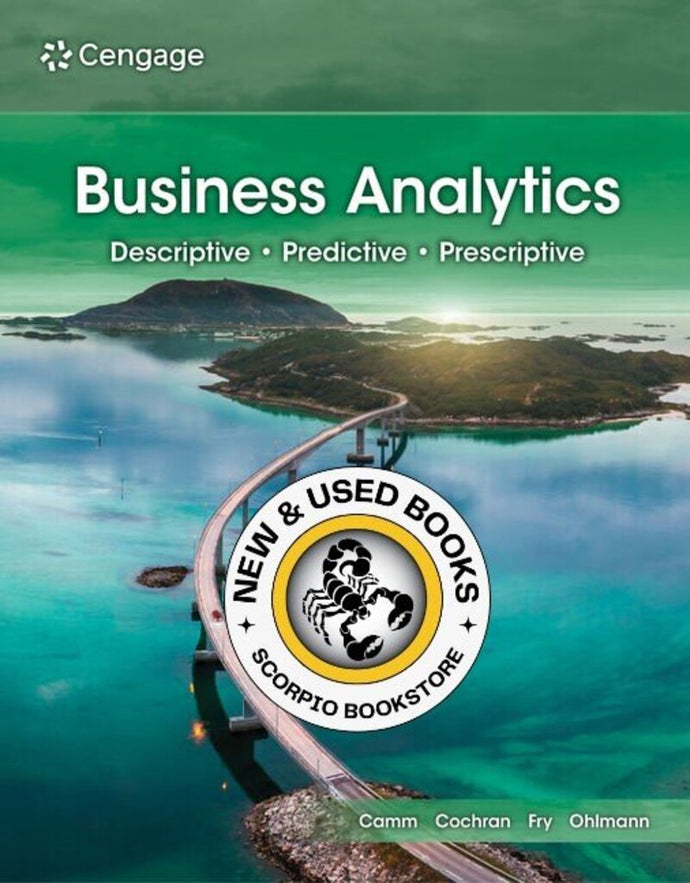 *PRE-ORDER, APPROX 4-6 BUSINESS DAYS* Business Analytics 5th edition by Jeffrey D. Camm 9780357902202