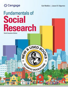 Fundamentals of Social Research 6th Edition by Earl Babbie 9781774741160 *28c
