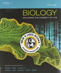 Biology 2nd Canadian Edition Volume 1 by Russell 9780176651312 (USED:GOOD) *AVAILABLE FOR NEXT DAY PICK UP* *Z135 [ZZ]