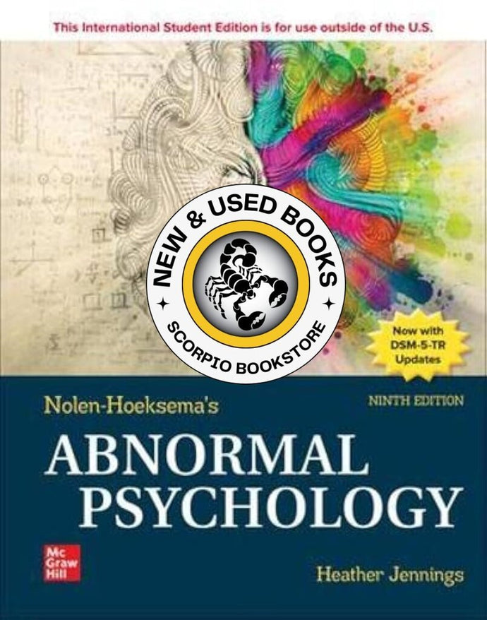 *PRE-ORDER, APPROX 7-10 BUSINESS DAYS* Nolen-Hoeksema's Abnormal Psychology 9th edition by Heather Jennings 9781265237769