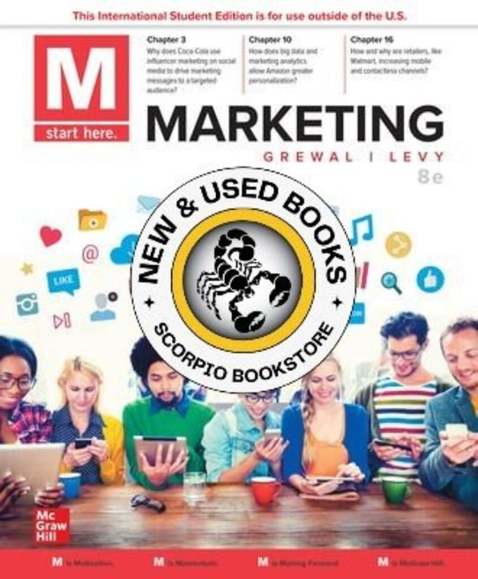*PRE-ORDER, APPROX 7-10 BUSINESS DAYS* M Marketing 8th Edition by Dhruv Grewal 9781265056704