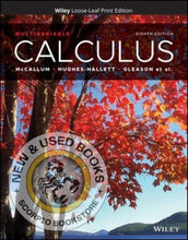 Load image into Gallery viewer, Calculus Multivariable 8th Edition +WileyPLUS Next Gen Card (1 SEMESTER) By Hughes-Hallett LOOSELEAF PKG 9781119777946 *SPECIAL PRICING, FINAL SALE* *110c [ZZ]
