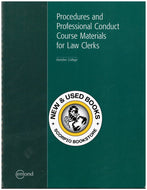 Procedures and Professional Conduct Custom 9781772552010 (USED:GOOD) *AVAILABLE FOR NEXT DAY PICK UP* *Z131 [ZZ]