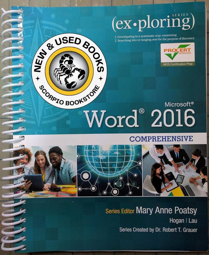 Microsoft Word 2016 Comprehensive by Mary Anne Poatsy 9780134479460 (USED:GOOD) *AVAILABLE FOR NEXT DAY PICK UP* *Z248 [ZZ]