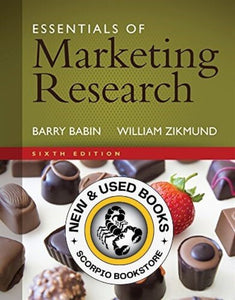 Essential of Marketing Research 6th Edition by Zikmund Babin 9781305263475 (USED:GOOD) *AVAILABLE FOR NEXT DAY PICK UP* *Z257 [ZZ]