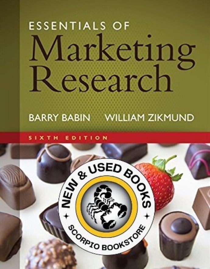 Essential of Marketing Research 6th Edition by Zikmund Babin 9781305263475 (USED:GOOD) *AVAILABLE FOR NEXT DAY PICK UP* *Z257 [ZZ]