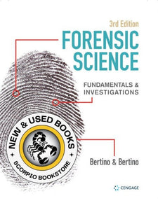 Forensic Science 3rd Edition by Anthony J. Bertino 9780357124987 (USED:VERYGOOD) *A14 [ZZ]