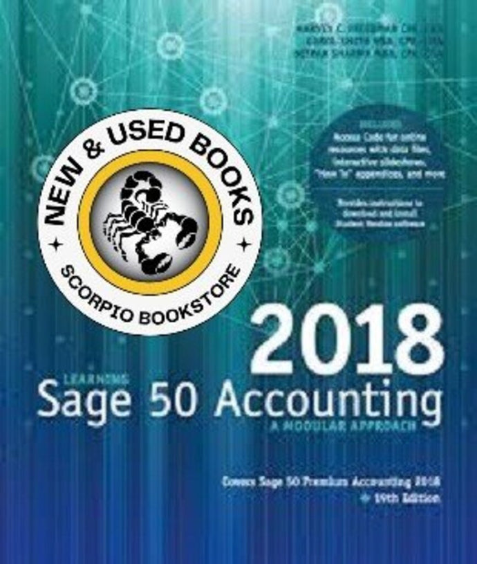 Learning Sage 50 2018 19th Edition by Harvey C. Freedman 9780176878016 (USED:ACCEPTABLE; writings) *16c
