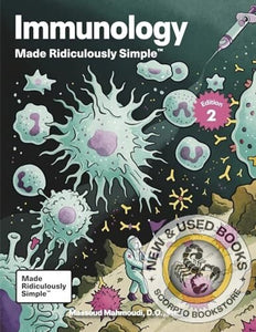 *PRE-ORDER, APPROX 2-3 BUSINESS DAYS* Immunology Made Ridiculously Simple: Color Edition 2nd edition by Massoud Mahmoudi 9781962445078