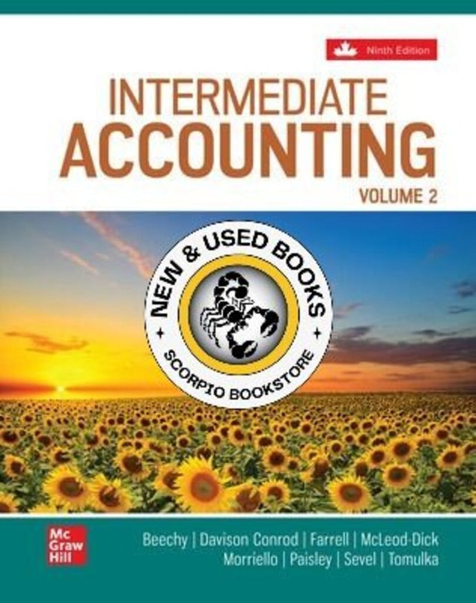 Intermediate Accounting Volume 2 9th Edition By Thomas H. Beechy 9781265702915 *117f