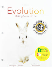 Load image into Gallery viewer, Evolution Making Sense of Life 3rd edition by Douglas J Emlen LOOSELEAF 9781319235222 *A38 [ZZ]
