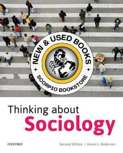 *PRE-ORDER, APPROX 3-5 BUSINESS DAYS* Thinking about Sociology 2nd edition by Anderson 9780199014828