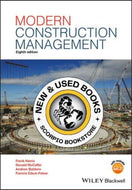 *PRE-ORDER, APPROX 7-10 BUSINESS DAYS, print-on-demand* Modern Construction Management 8th Edition by Frank Harris 9781119488347 [ZZ]
