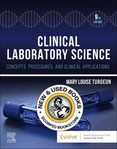 *PRE-ORDER, APPROX 2-3 BUSINESS DAYS* Clinical Laboratory Science 9th edition by Mary Louise Turgeon 9780323829342