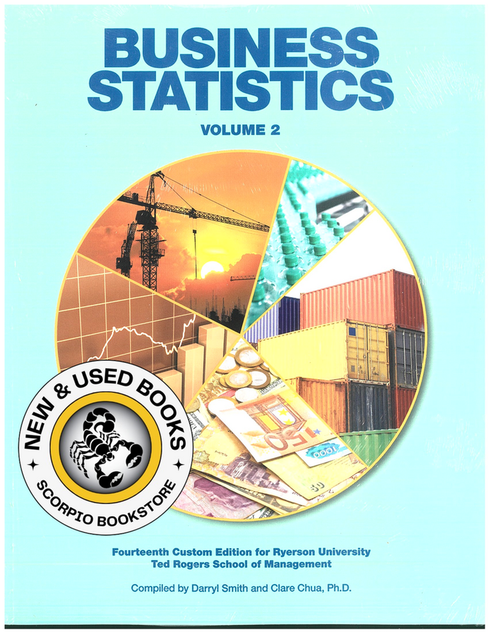 Business Statistics Volume 2 14th edition plus MyLab Statistics with E-Text Access Card by CHUA PKG Custom TMU / Ryerson 9780135352977 *FINAL SALE* *101f