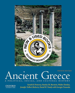 *PRE-ORDER, APPROX 3-5 BUSINESS DAYS* Ancient Greece 4th Edition by Sarah B. Pomeroy 9780190686918