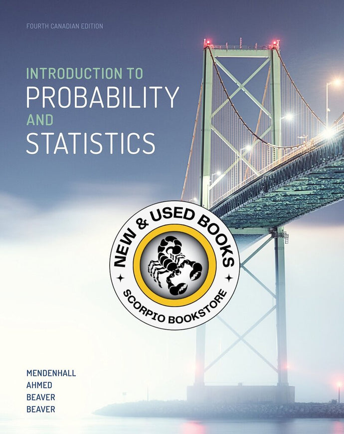 *PRE-ORDER, APPROX 4-6 BUSINESS DAYS* Introduction to Probability and Statistics 4th edition by William Mendenhall 9780176857042 *FINAL SALE*