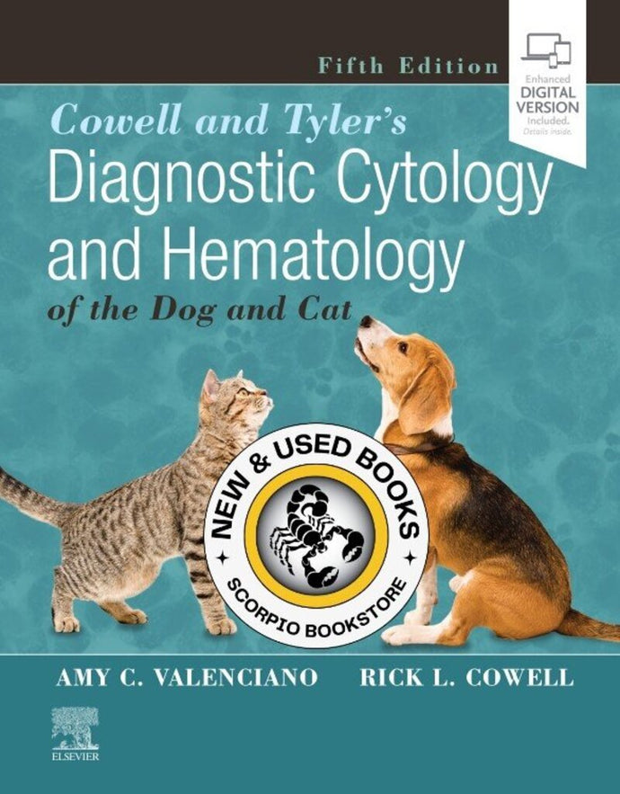 *PRE-ORDER, APPROX 2-3 BUSINESS DAYS* Cowell and Tyler's Diagnostic Cytology and Hematology of the Dog and Cat 5th edition Valenciano 9780323533140