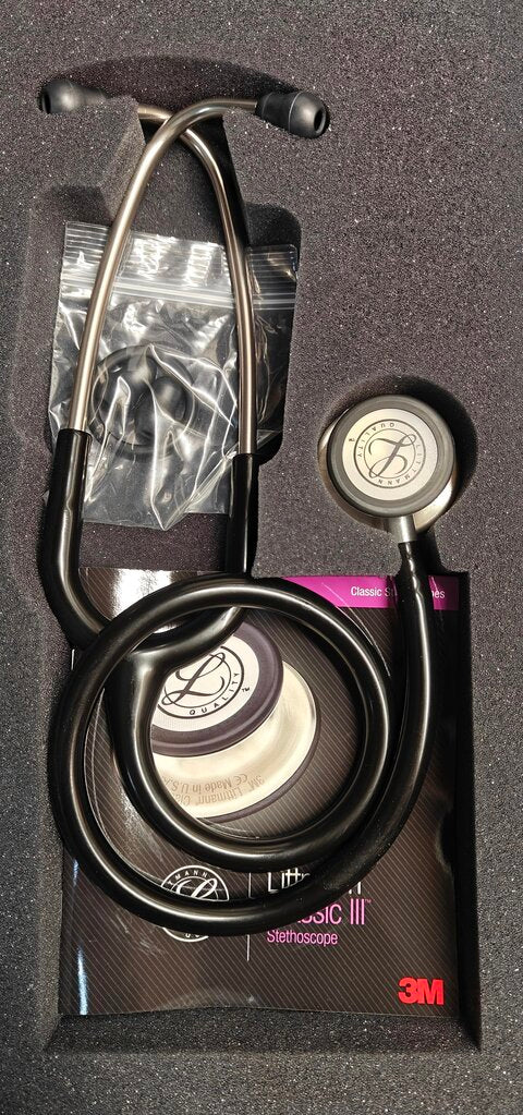 Littmann Classic III Stethoscope 3M (BLACK) 707387789619 *FINAL SALE*