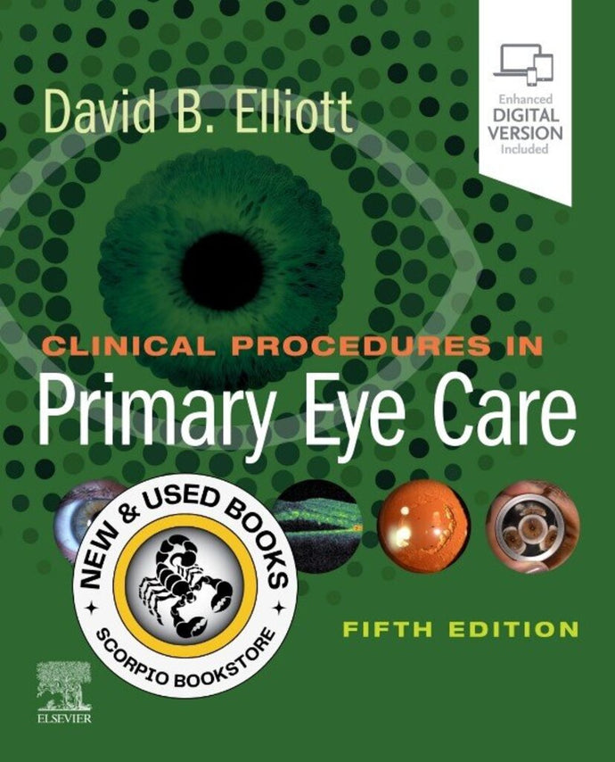 *PRE-ORDER, APPROX 2-3 BUSINESS DAYS* Clinical Procedures in Primary Eye Care 5th edition by David B. Elliott 9780702077890