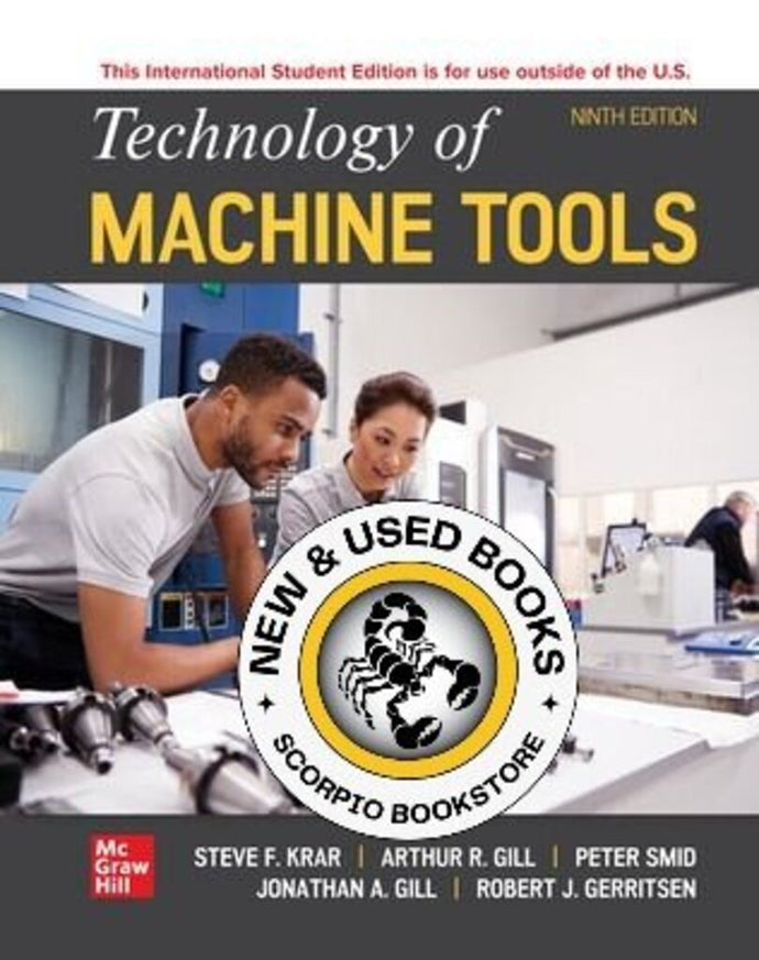 Technology of Machine Tools 9th edition by Steve F. Krar 9781266277474 *SAN *116d [ZZ]