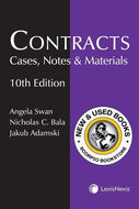 *PRE-ORDER, APPROX 4-6 BUSINESS DAYS* Contracts Cases Notes and Materials 10th Edition by Angela Swan 9780433506898 [ZZ]