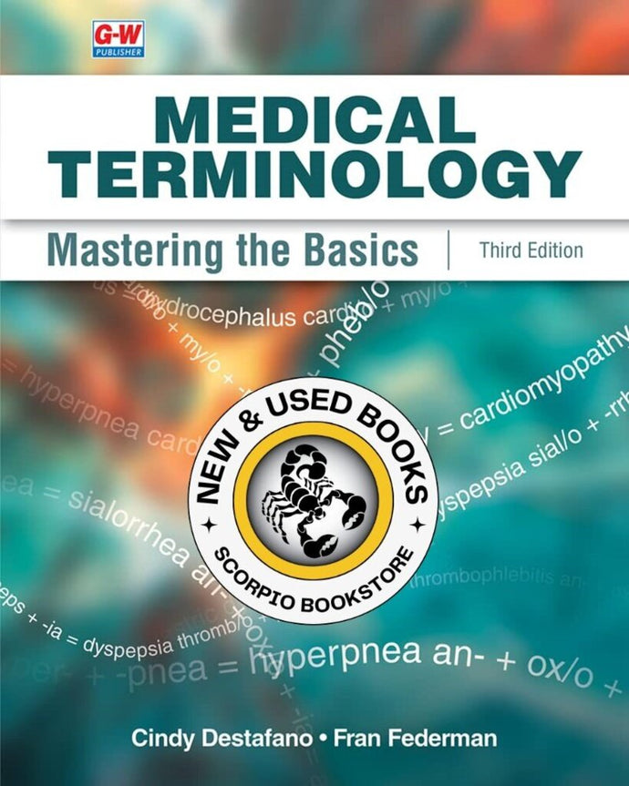 Medical Terminology 3rd Edition by Cindy Destafano 9781685842338 (USED:VERYGOOD) *AVAILABLE FOR NEXT DAY PICK UP* *TBC *SD2025a